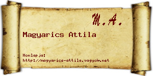 Magyarics Attila névjegykártya